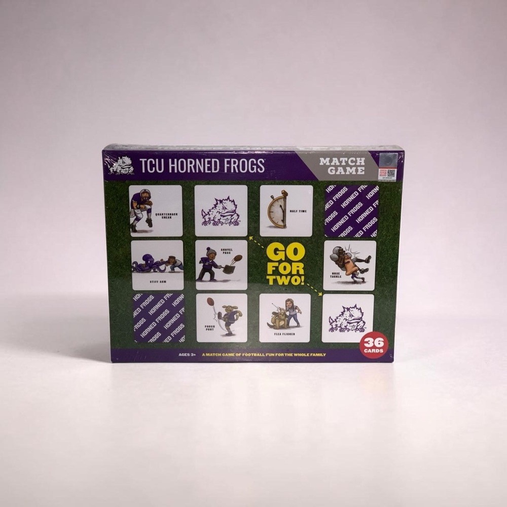 TCU Horned Frogs Match Game 36 Cards New Sealed Football Family Game